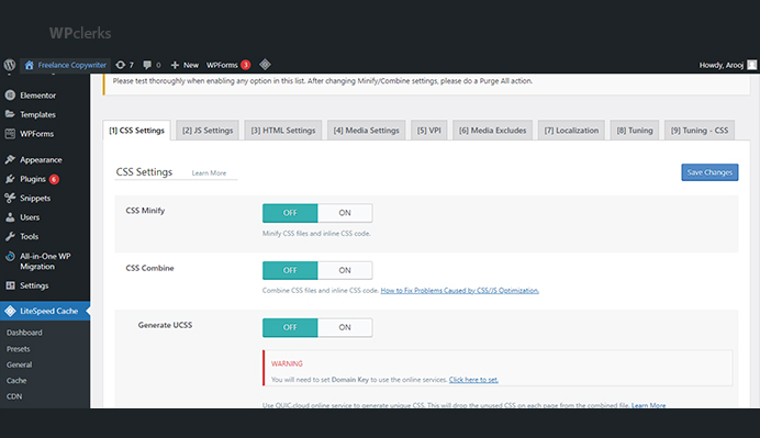 resolving cache issues